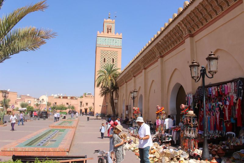 The Kasbah Mosque in Marrakech is a highlight of Morocco guided tours